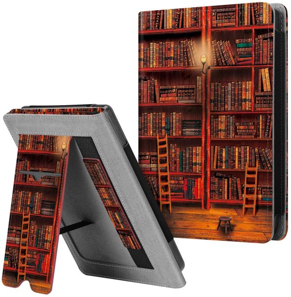 FINTIE Étui Housse pour Kobo Liseuse NIA 2020 / Kobo Clara HD -Coque de Protection avec Béquille Pochette Cover avec Compartiment Cartes, Dragonne, Veille/Réveil Automatique, Bibliothèque – Image 6