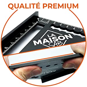 charpentier plastique incassable menuiserie aluminium acier accessoire carreleur en grande tracage