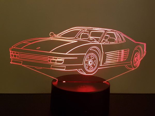 FE TESTA, lampe 3D à LED - led illusion 3D - 7 Couleurs – Image 2