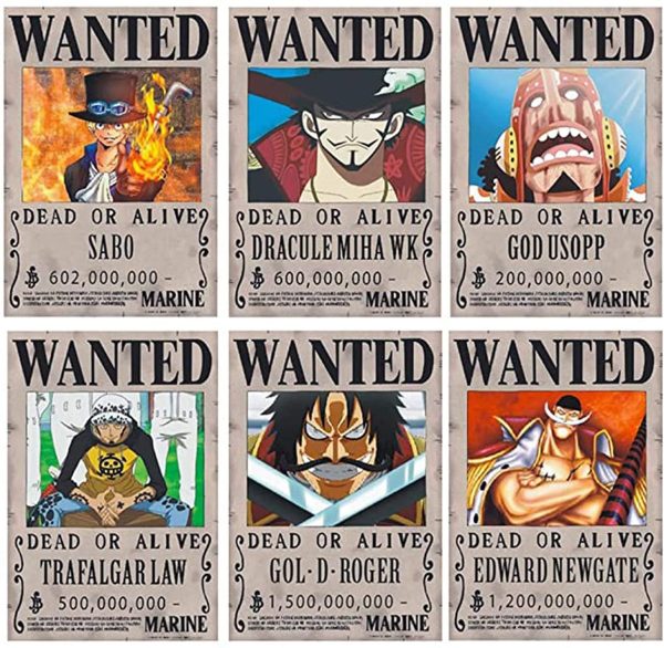 Wanted Posters 28,5 cm × 19,5 cm, Poster Manga Nouvelle édition Affiche Papier Kraft, Lot de 24 – Image 6