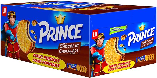 Prince de LU Chocolat - Au Blé Complet - Présentoir de 20 Sachets Maxi Format de 4 Biscuits (80 g) – Image 4