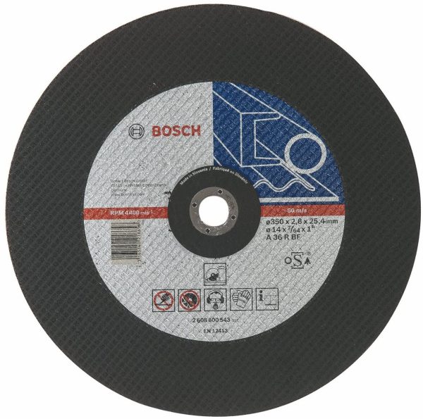 Bosch Accessories 2608600543 Disque à tronçonner - Expert for Metal en Acier plat (⌀ 355 mm, alésage 25.40 mm, épaisseur 2.8" mm), 1 pièce – Image 3