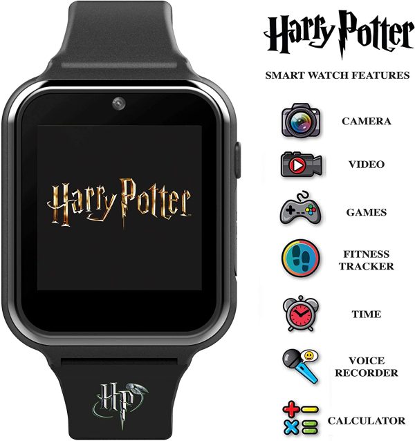 Harry Potter HP4096ARG Montre à quartz numérique pour avec bracelet en silicone - garçon - Noir – Image 4