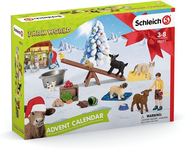 Schleich 98271 Calendrier de l’Avent Farm World 2021 (Farm World) Multicolore