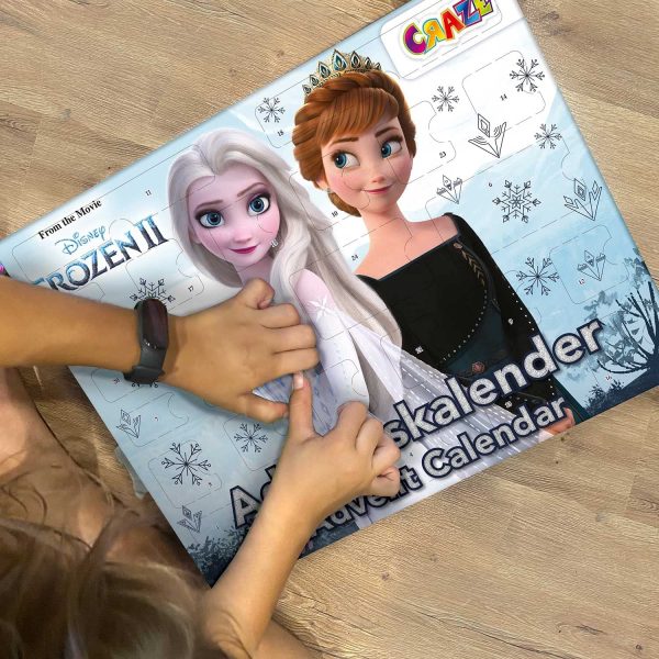 CRAZE Calendrier de l'Avent 2021 Disney La Reine des Neiges 2 Calendrier de Noël Enfant Frozen 2 Jouet Fille & Garçon et Fournitures Scolaires 31247 Multicolour – Image 4