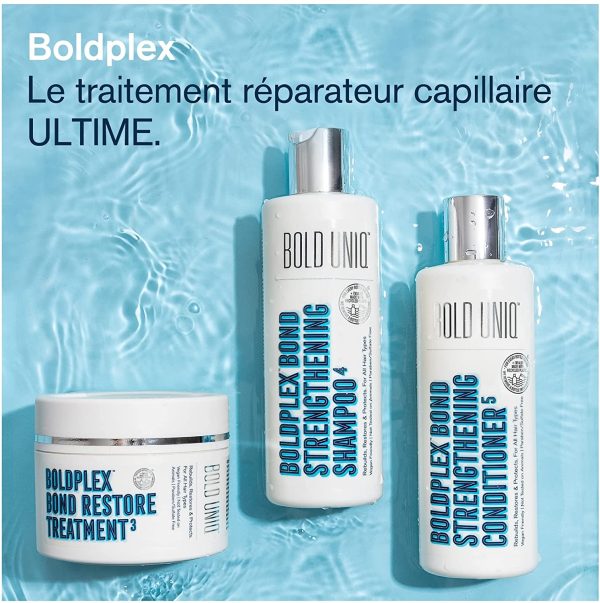 Bold Uniq BoldPlex 3 Masque Cheveux Secs et Abimés - Soin Cheveux à Base de Protéines Capillaires pour Cheveux Frisés et Colorés - 200ml – Image 2