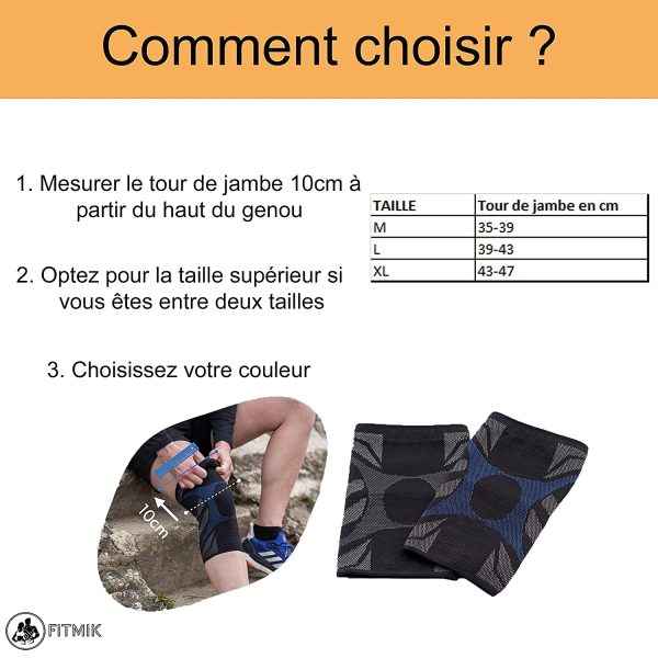 Genouillère Sport X2, Genouillere Arthrose, Protege Genoux, Genouillère Rotulienne Ligamentaire,[BONUS: Rouleau Kiné et EBOOK OFFERT] Accessoire Musculation, Crossfit Materiel, Soutien Articulaire – Image 9