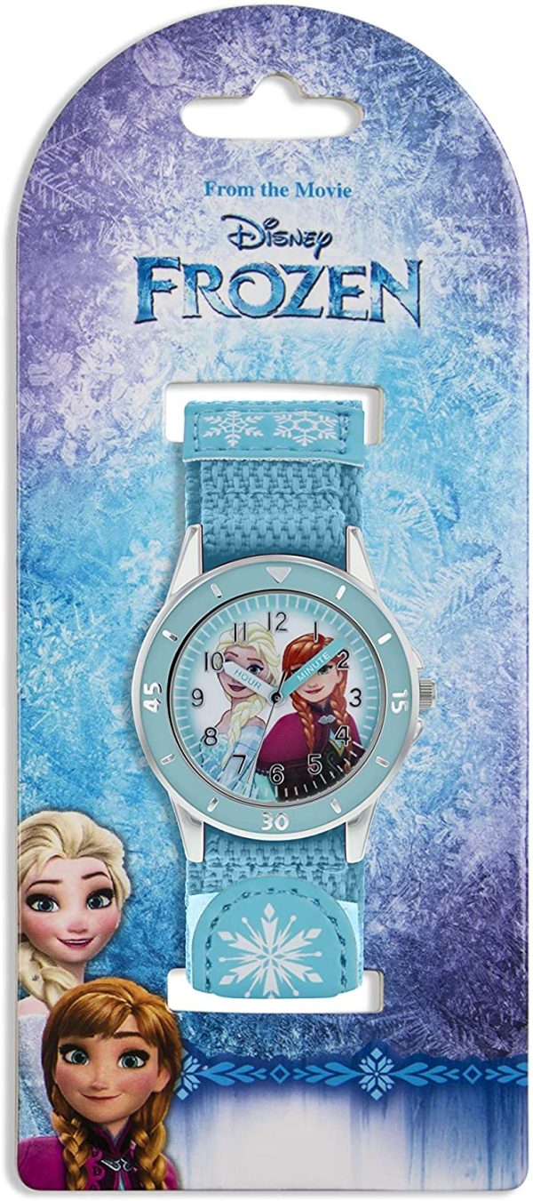 Frozen Filles Analogique Quartz Montre avec Bracelet en Tissu FZN5014 – Image 2