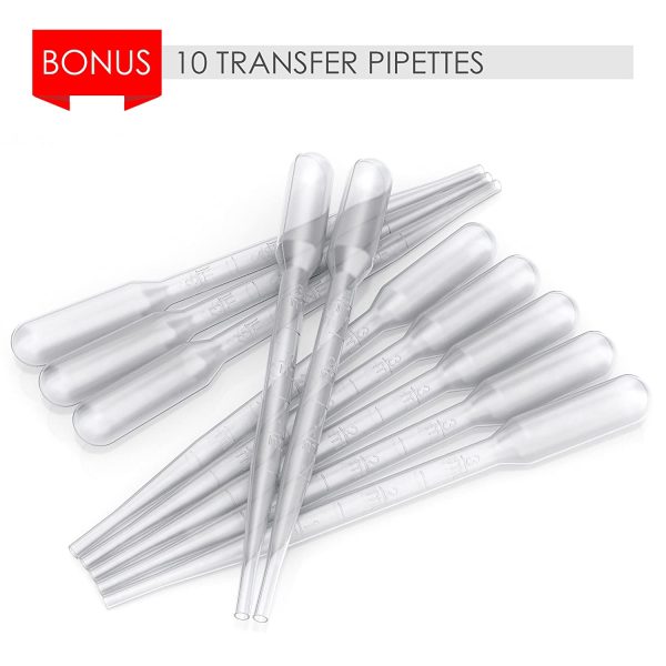 Lot De Boîtes De Pétri En Plastique Stérile Avec Couvercles Ventilés (Paquet De 25), 90 x 15 Millimètres, Dix Pipettes De Transfert En Plastique (3 Millimètres)