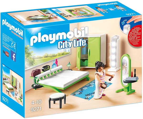 Playmobil - Chambre avec Espace Maquillage - 9271 + Piles alcalines AAA Duracell Plus, 1.5V LR03 MN2400, Paquet de 12 – Image 2