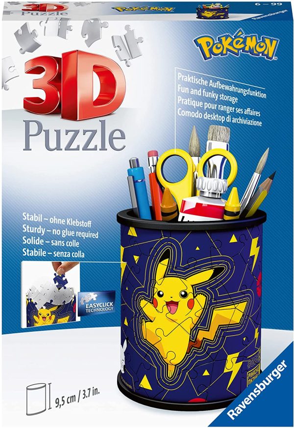 Ravensburger- Puzzle 3D 54 pièces Pot à Crayons-Pokémon Enfant, 4005556112579, Standard – Image 3