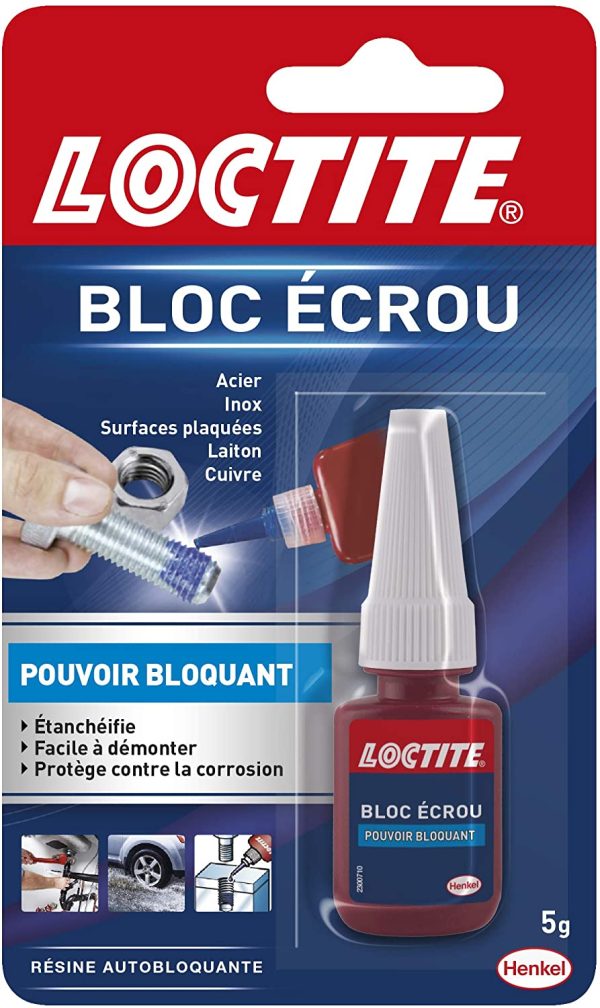 LOCTITE Colle Spécialités Matériaux Bloc Écrou 5ml 12uc – Image 3