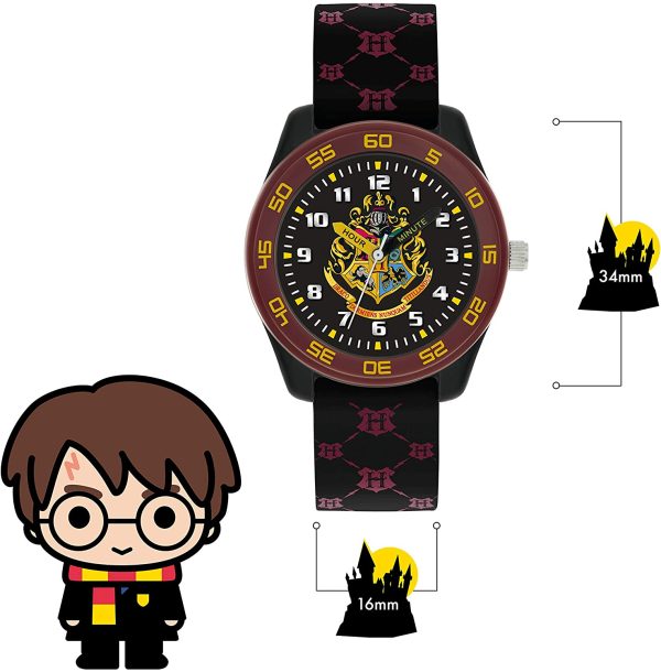 Harry Potter Quartz Montre avec Bracelet en Caoutchouc HP9050