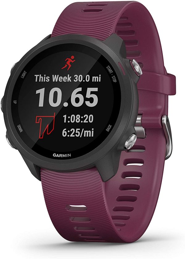 Garmin - Forerunner 245- Montre Connectée GPS & Course à Pied - Entrainements Adaptatifs Gratuits Garmin Coach - Analyse Performance - Autonomie Longue Durée - Small - Cerise – Image 3