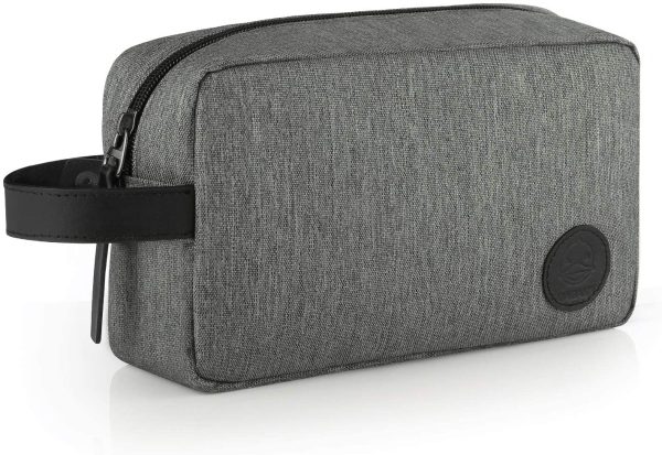 GAGAKU Homme Trousse de Toilette Imperméable Dopp Kit Multifonctions Trousses à Maquillage de Voyage - Gris – Image 7