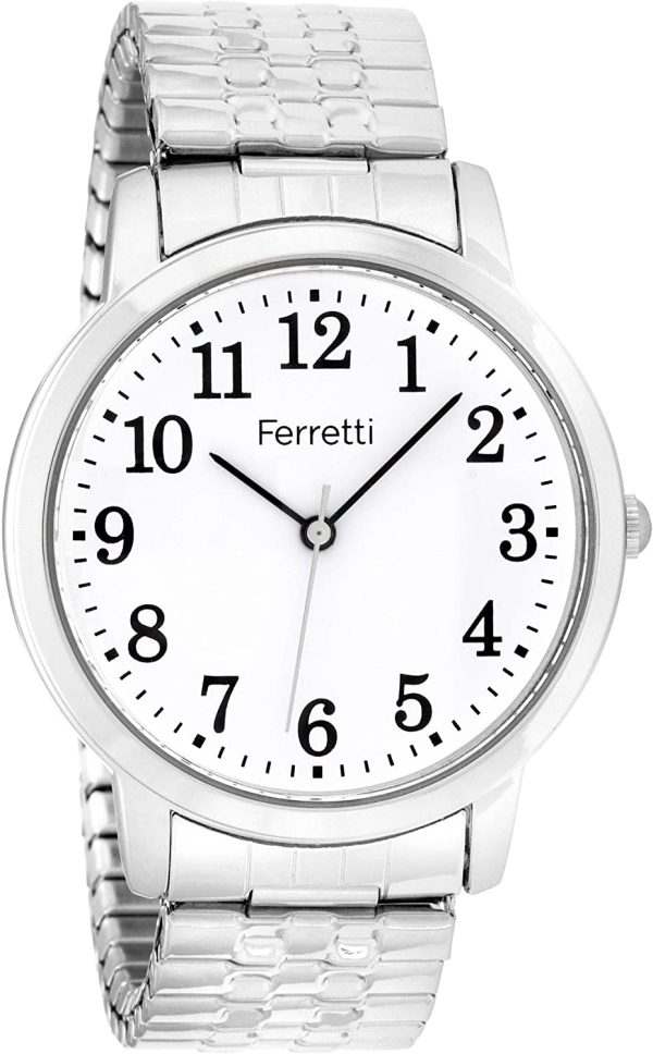 Ferretti Unisex | Montre Classique à Chiffres clairs et Un Bracelet Extensible | FT161