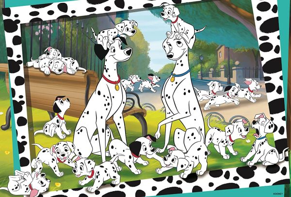 Lisciani, Puzzle pour enfants à partir de 3 ans, 24 pièces, 2 en 1 Double Face Recto / Verso avec le dos à colorier - Disney 101 Dalmatiens 86214 – Image 2