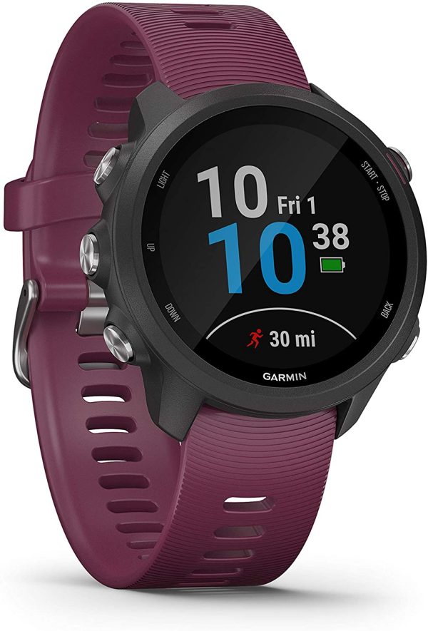 Garmin - Forerunner 245- Montre Connectée GPS & Course à Pied - Entrainements Adaptatifs Gratuits Garmin Coach - Analyse Performance - Autonomie Longue Durée - Small - Cerise – Image 6