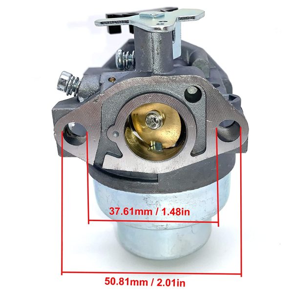 Hippotech Carburateur avec joint de bougie Kit de filtre à air de carburant pour Honda GCV160 GCV160A GCV160LA HRB216 HRS216 HRR216 HRT216 HRZ216 – Image 2