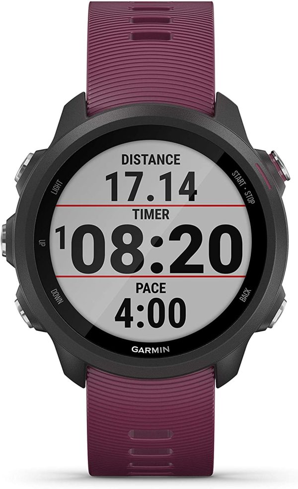 Garmin - Forerunner 245- Montre Connectée GPS & Course à Pied - Entrainements Adaptatifs Gratuits Garmin Coach - Analyse Performance - Autonomie Longue Durée - Small - Cerise – Image 8