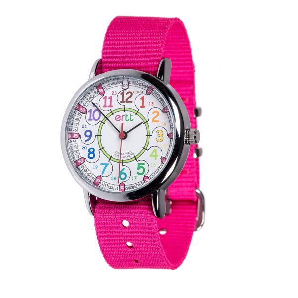 EasyRead Time Teacher ERW-COL-24-PK Montre d’apprentissage pour filles – Image 4