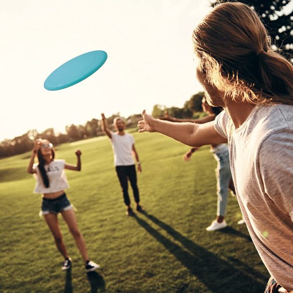 BRAMBLE 12 Frisbees, Soucoupes à Disque Volant pour Enfants, Adultes & Chiens - 23cm