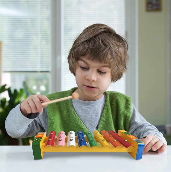 bee SMART ??Xylophone - Instruments de Musique pour bébé - Instrument de Musique Xylophone en Bois pour Les Enfants - Présenté en boîte en Bois. 18 Mois – Image 4