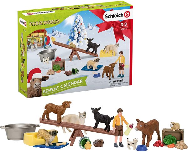 Schleich 98271 Calendrier de l’Avent Farm World 2021 (Farm World) Multicolore – Image 2