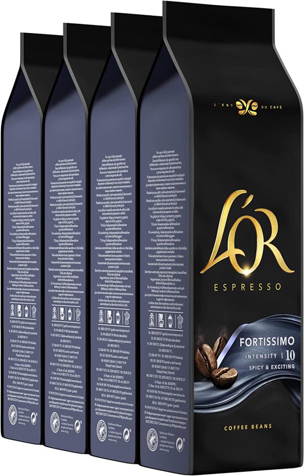 L'Or Café 2Kg Grains Fortissimo (lot de 4 x 500g) – Image 7