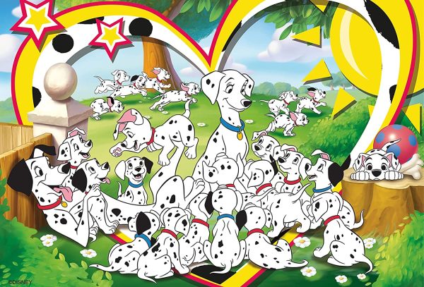 Lisciani, Maxi Puzzle pour enfants à partir de 3 ans, 24 pièces, 2 en 1 Double Face Recto / Verso avec le dos à colorier - Disney 101 Dalmatiens 86641 – Image 2