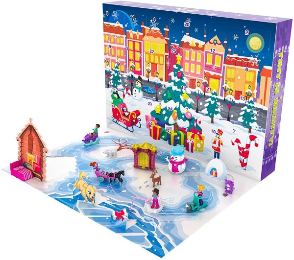 Polly Pocket calendrier de l’avent sur le thème de la magie de Noël avec 25 surprises à découvrir, jouet pour enfant dès 4 ans, GKL46 – Image 5