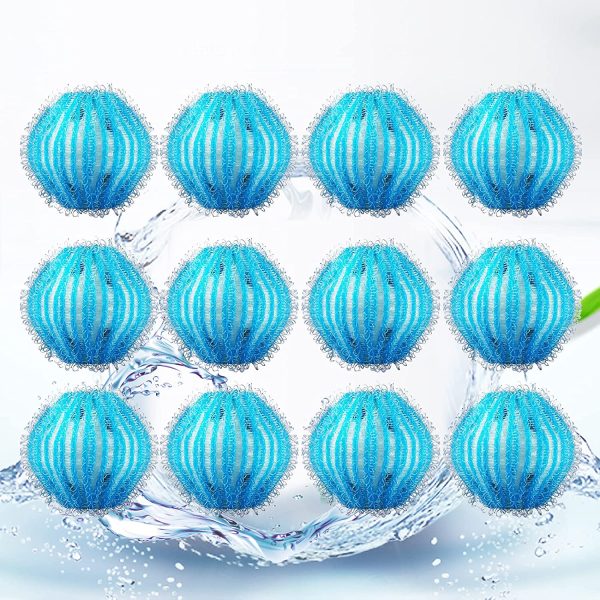 Lot de boules de nettoyage réutilisables pour poils d'animaux - Pour machine à laver - Élimine la contamination des poils d'animaux - Bleu – Image 5