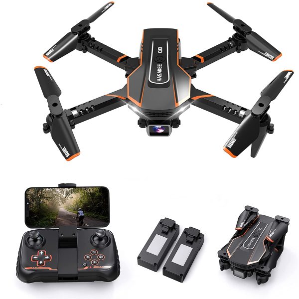 Drone pour Enfant avec Caméra 720P HD, Drone Quadricoptère FPV WiFi Télécommandé, Mode sans Tête, Maintien d'Altitude, 360°Flips, Cadeau et Jouet pour Enfant ou Débutant -2 Batteries – Image 3