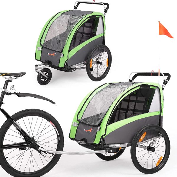 Fiximaster BT504S - Poussette bébé multifonction 2 en 1 - remorque bébé pour vélo