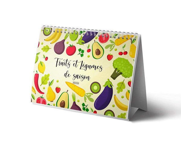 Fruits et Légumes de saison | Calendrier perpétuel à suivre au fil des mois | Livre de cuisine chaque année | Format 21 x 15 cm (A5) | Idée cadeau – Image 8