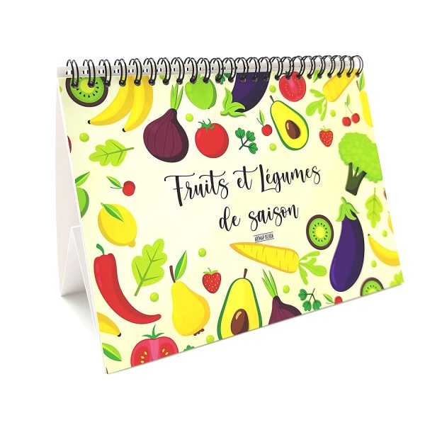 Fruits et Légumes de saison | Calendrier perpétuel à suivre au fil des mois | Livre de cuisine chaque année | Format 21 x 15 cm (A5) | Idée cadeau – Image 4