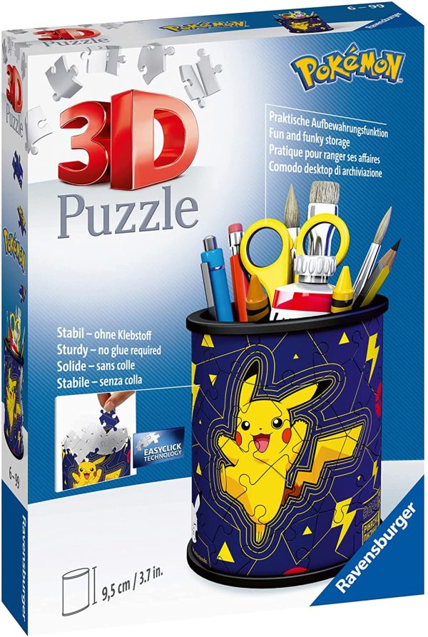 Ravensburger- Puzzle 3D 54 pièces Pot à Crayons-Pokémon Enfant, 4005556112579, Standard – Image 9