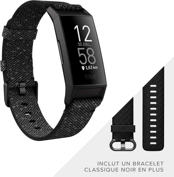 Bracelet d'Activité Fitbit Charge 4 pour La Santé et Le Sport avec Gps, Suivi de leNatation et Jusqu'à 7 Jours – Image 6