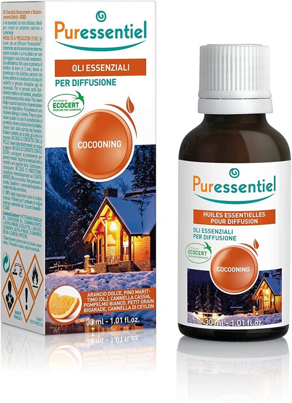 Puressentiel Huiles Essentielles pour Diffusion Diffuse Cocooning 100% Pures/Naturelles Aide à Créer Ambiance Réconfortante, 30 ml – Image 4