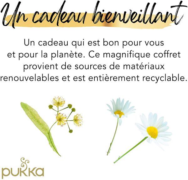 Pukka Coffret infusions bio, idée cadeau, sélection relax de 5 infusions biologiques et ayurvédiques issus du commerce équitable, 100% bio, idéal à offrir (1 boite, 45 sachets) – Image 4