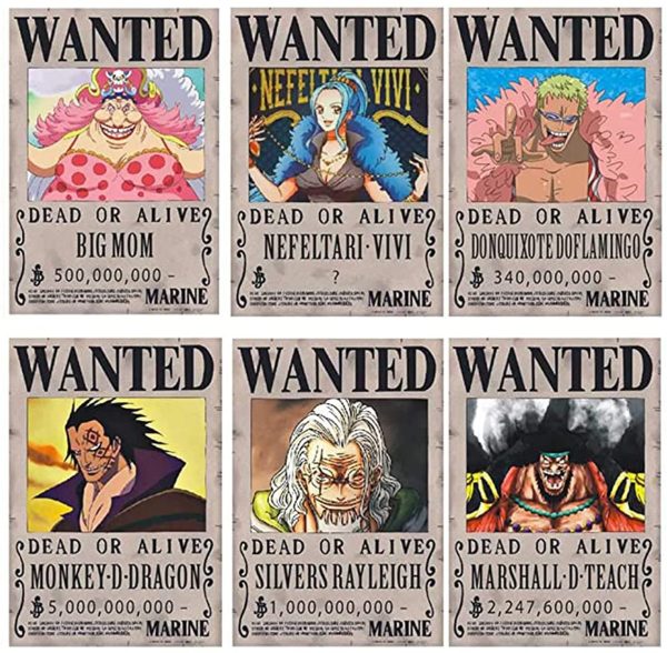 Wanted Posters 28,5 cm × 19,5 cm, Poster Manga Nouvelle édition Affiche Papier Kraft, Lot de 24 – Image 3