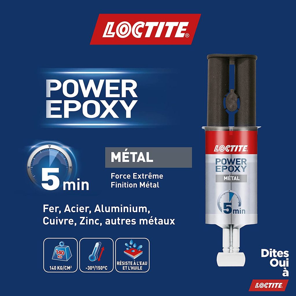 Loctite Colle Epoxy liquide spéciale Metal, Résine epoxy