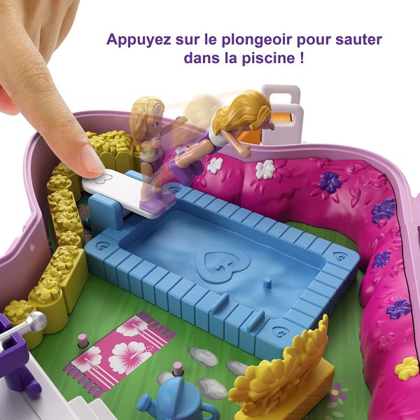 Polly Pocket Coffret Univers Le Jardin Papillon, mini-figurines Polly et sa maman, 5 surprises et 12 accessoires, jouet pour enfant, GTN21 – Image 7