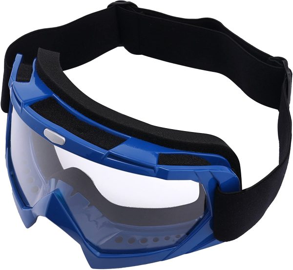 Sijueam Lunettes de moto de qualité supérieure - Anti-buée - Anti-UV - Avec double lentille - Rembourrage en mousse Uvex - Pour activités de plein air - Ski - Cyclisme - Snowboard - Randonnée - Protection des yeux – Image 3