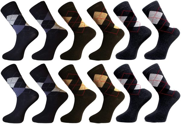 FM London Argyle Chaussettes (Lot de 12) Homme – Image 2