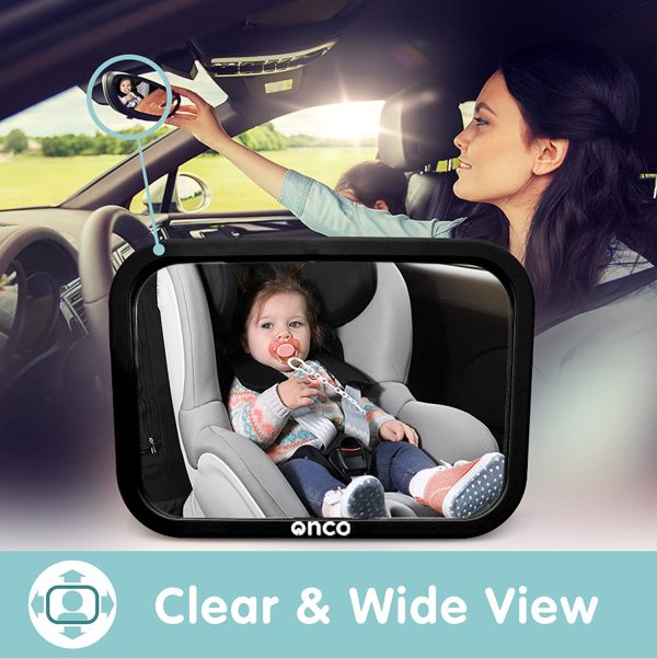 Miroir Voiture Bébé ??100 % Incassable pour Siège Arrière ??Conduite Sécurisée en Surveillant Votre Enfant ??Essentiel pour Jeunes Parents ??Primé aux MadeForMums Awards – Image 6