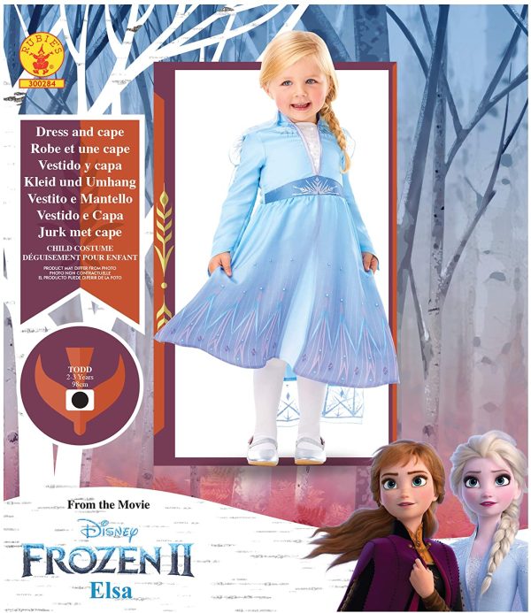 Rubie's - Déguisement Officiel - Elsa La Reine Des Neiges 2, enfant, I-300284TOD, Taille XS 2 à 3 ans – Image 6