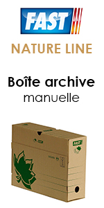 Fast Nature Line, boîte archive 100% recyclé