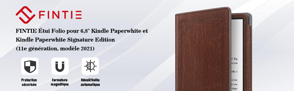 Étui pour 6,8" Kindle Paperwhite (11e génération, modèle 2021)