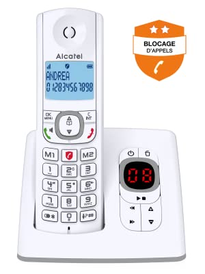 Alcatel F530 voice grey avec blocage des appels indesirables.